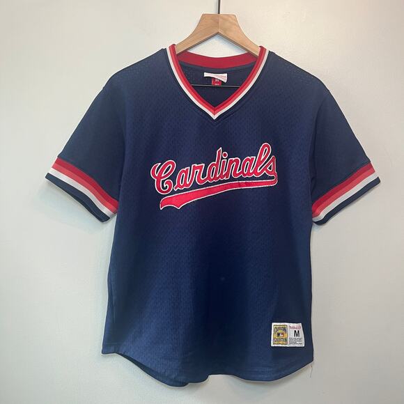 Mitchell & Ness St. Louis Cardinals Pullover Baseball Jersey Size Youth Medium - Picture 1 of 6